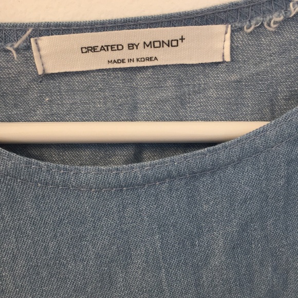 Unique boho blue denim dress - Picture 7 of 7